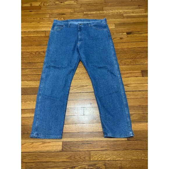 Vintage Wrangler Mens Jeans Size 40X30 Blue Straight Leg Made in USA 85900BL - Picture 1 of 6